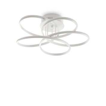 Ideallux KAROL Plafoniera LED Bianco, 1-Luce