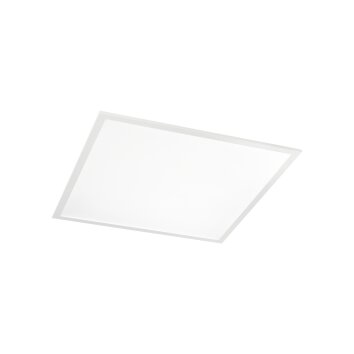 Ideallux Plafoniera LED Bianco, 1-Luce