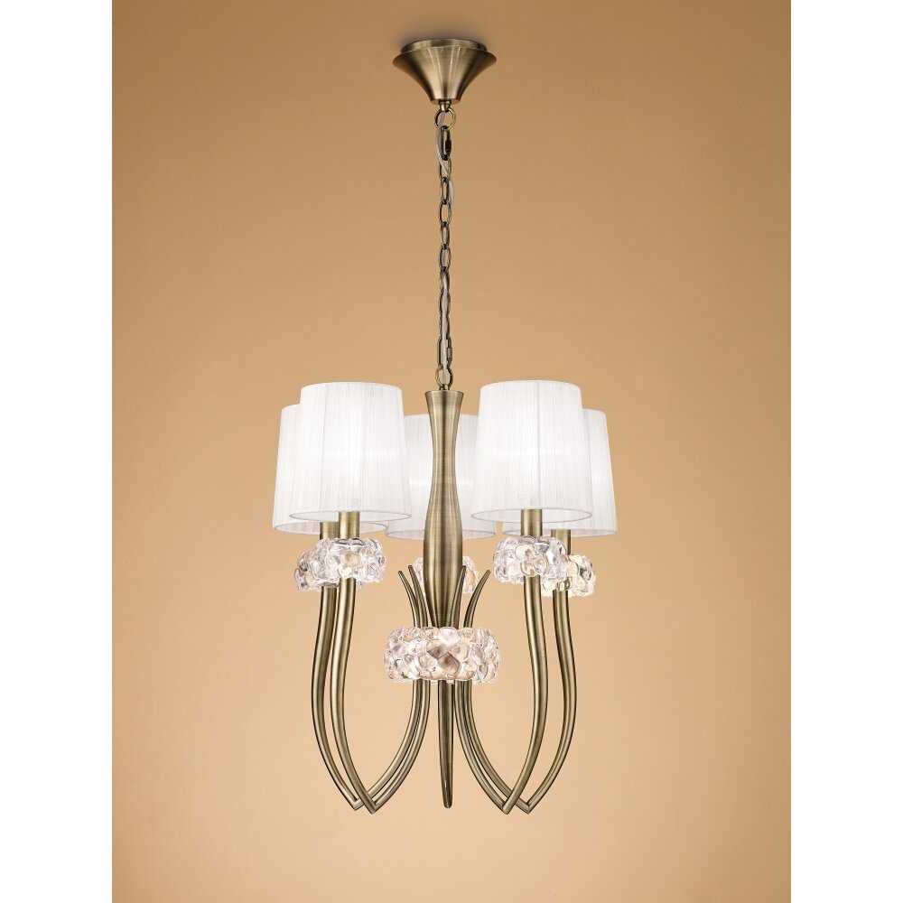 Mantra LOEWE Lampada a Sospensione Marrone, 5-Luci main product photo