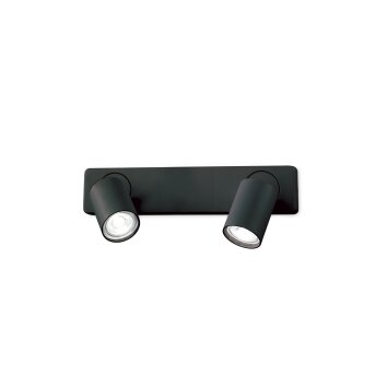 Ideallux RUDY Applique Nero, 2-Luci