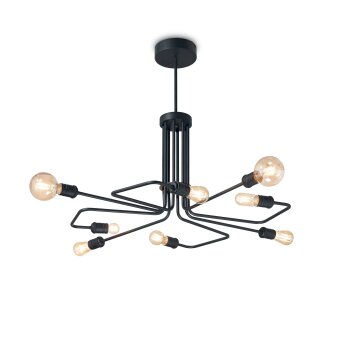 Ideallux TRIUMPH Lampada a Sospensione Nero, 8-Luci