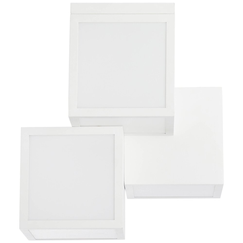 Brilliant Cubix Plafoniera LED Bianco, 1-Luce