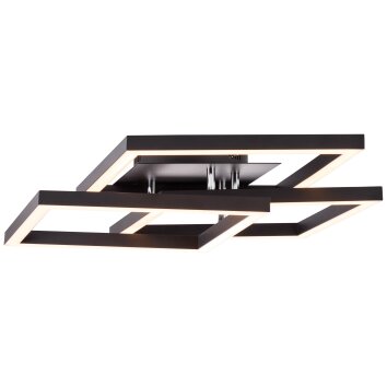 Brilliant Kjorn Plafoniera LED Nero, Bianco, 1-Luce