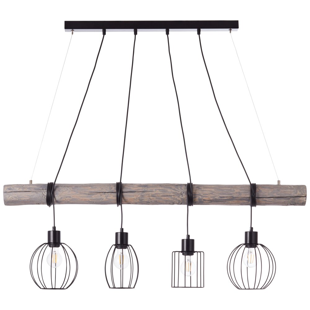 Brilliant Karlen Lampada a Sospensione Grigio, Nero, 4-Luci