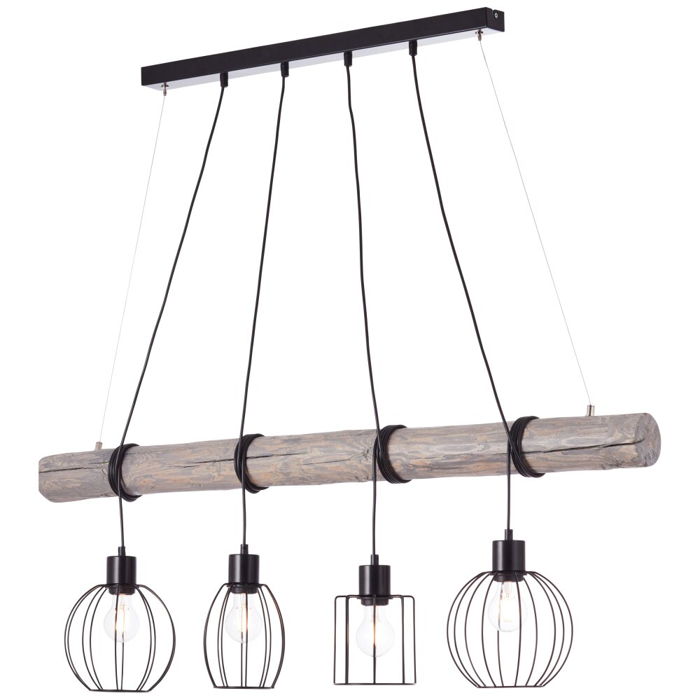 Brilliant Karlen Lampada a Sospensione Grigio, Nero, 4-Luci