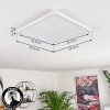 Boyero Plafoniera LED Bianco, 1-Luce