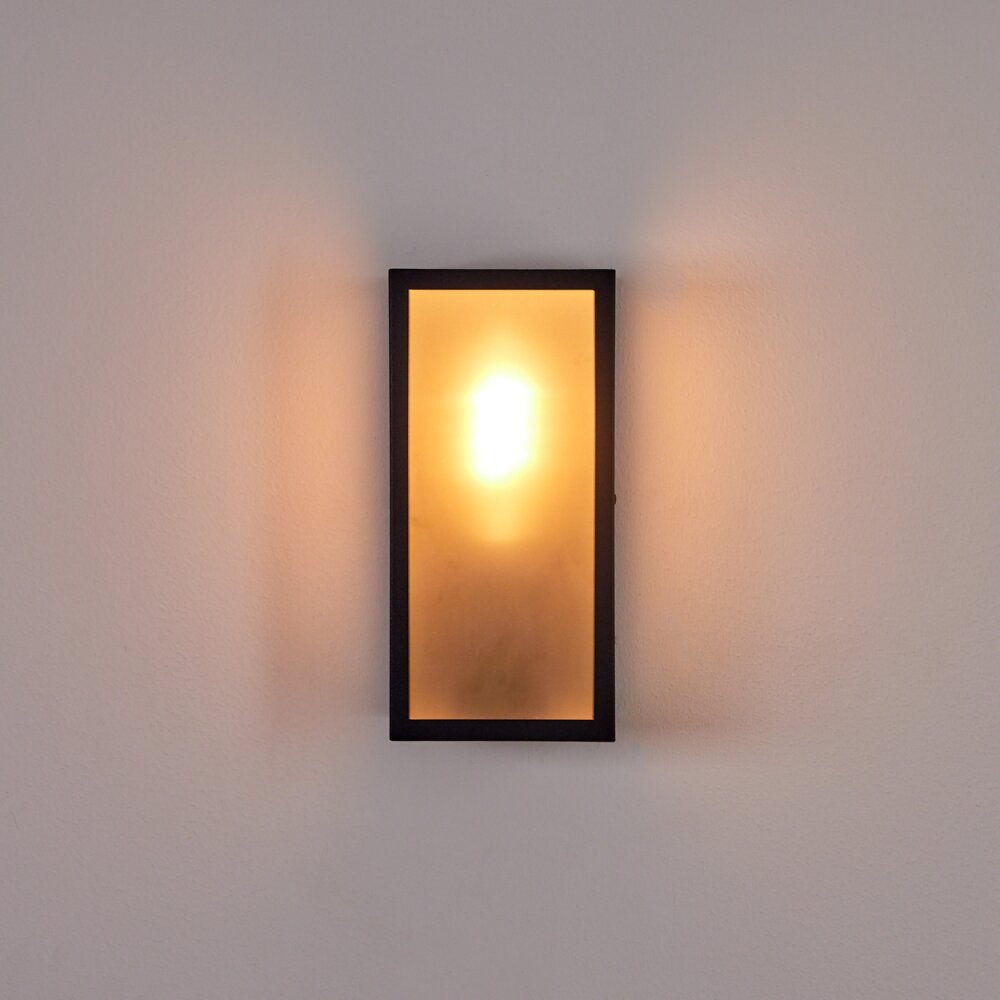 Hakkas Applique da esterno Nero, 1-Luce