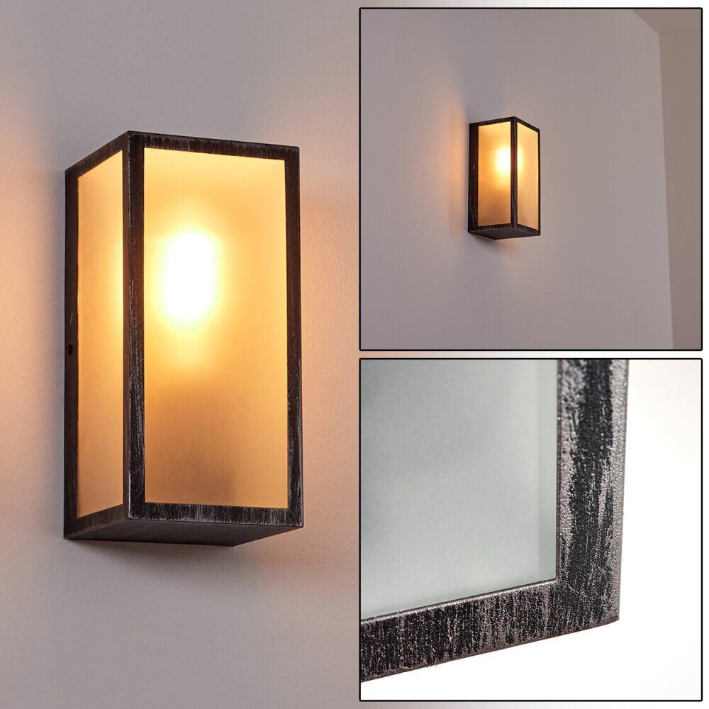 Hakkas Applique da esterno Nero, Argento, 1-Luce main product photo