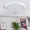 Canditas Plafoniera LED Bianco, 1-Luce