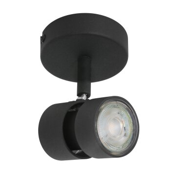 Steinhauer Natasja Plafoniera LED Nero, 1-Luce