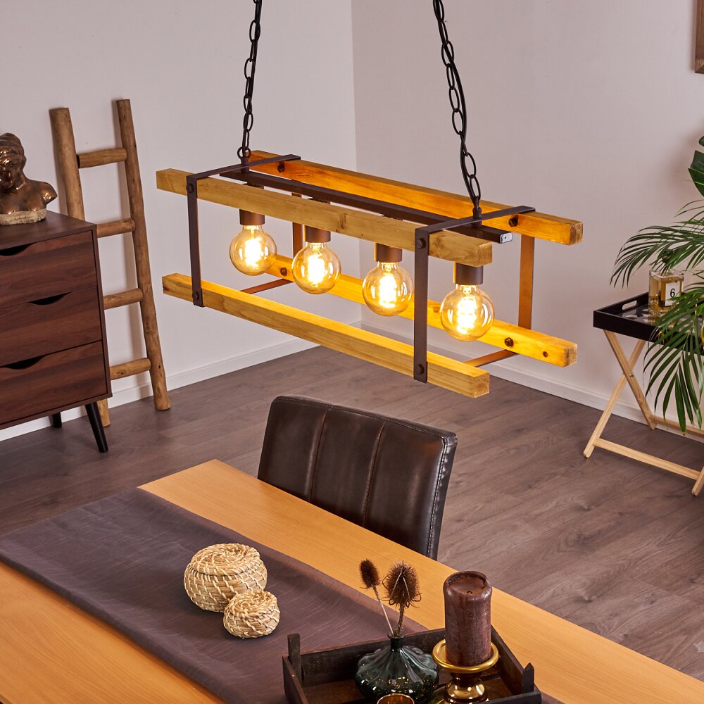 Maladera Lampada a Sospensione Ruggine, 4-Luci main product photo