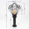 Solda Lampioncino Segnapasso Nero, 1-Luce