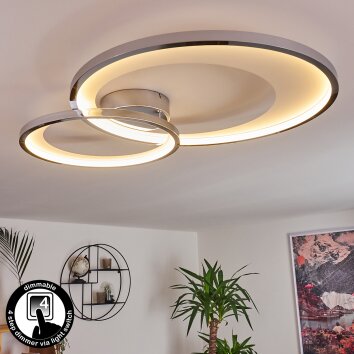 Tuzik Plafoniera LED Cromo, 1-Luce