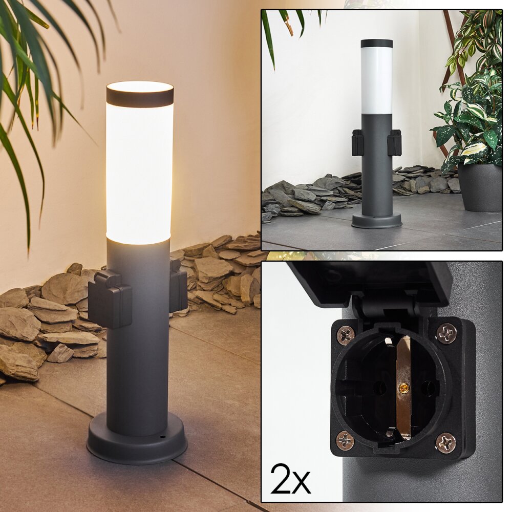 Gaborone Lampioncino Segnapasso Antracite, 1-Luce main product photo