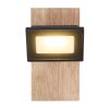 Globo JOYA Applique LED Legno chiaro, Nero, 1-Luce