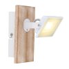 Globo JOYA Applique LED Legno chiaro, Bianco, 1-Luce