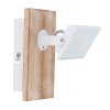 Globo JOYA Applique LED Legno chiaro, Bianco, 1-Luce