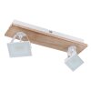 Globo JOYA Plafoniera LED Legno chiaro, Bianco, 2-Luci