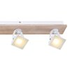 Globo JOYA Plafoniera LED Legno chiaro, Bianco, 4-Luci