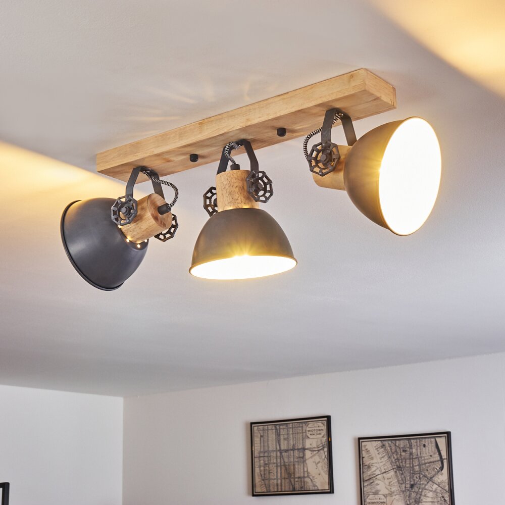 Orny Plafoniera Legno chiaro, 3-Luci