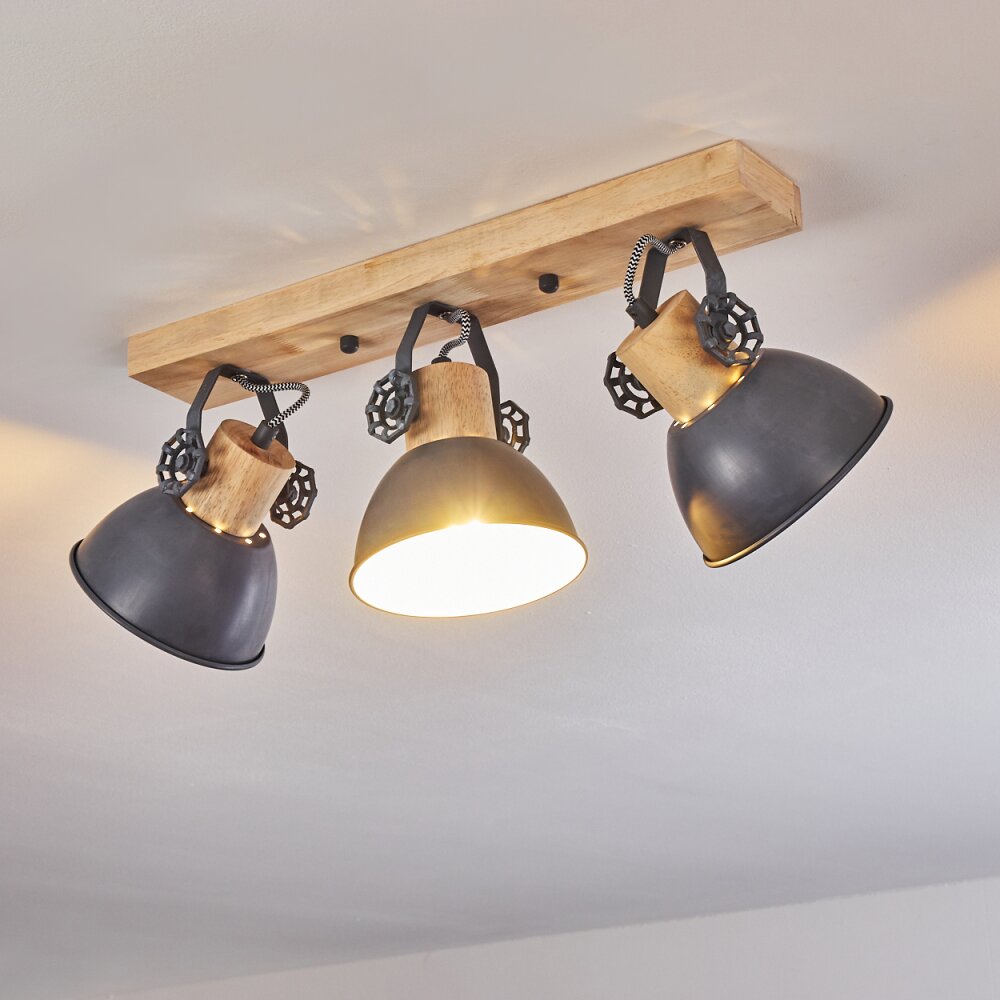 Orny Plafoniera Legno chiaro, 3-Luci