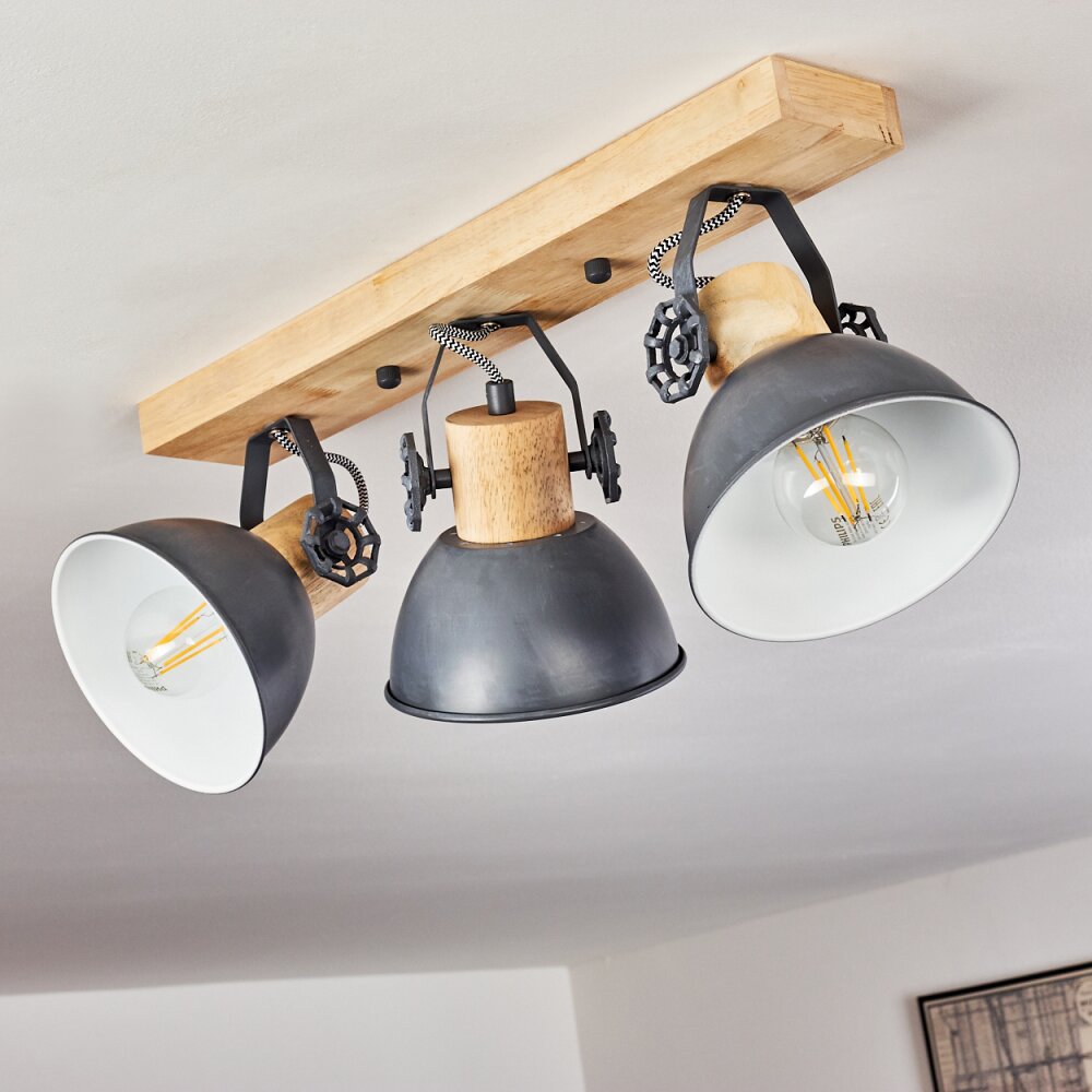 Orny Plafoniera Legno chiaro, 3-Luci