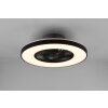 Reality Halmstad ventilatore da soffitto LED Nero, 1-Luce, Telecomando