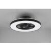 Reality Halmstad ventilatore da soffitto LED Nero, 1-Luce, Telecomando