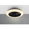 Reality Stralsund ventilatore da soffitto LED Nero, 1-Luce, Telecomando