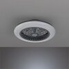 Reality Stralsund ventilatore da soffitto LED Nero, 1-Luce, Telecomando