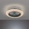 Reality Stralsund ventilatore da soffitto LED Nero, 1-Luce, Telecomando