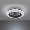 Reality Stralsund ventilatore da soffitto LED Nero, 1-Luce, Telecomando