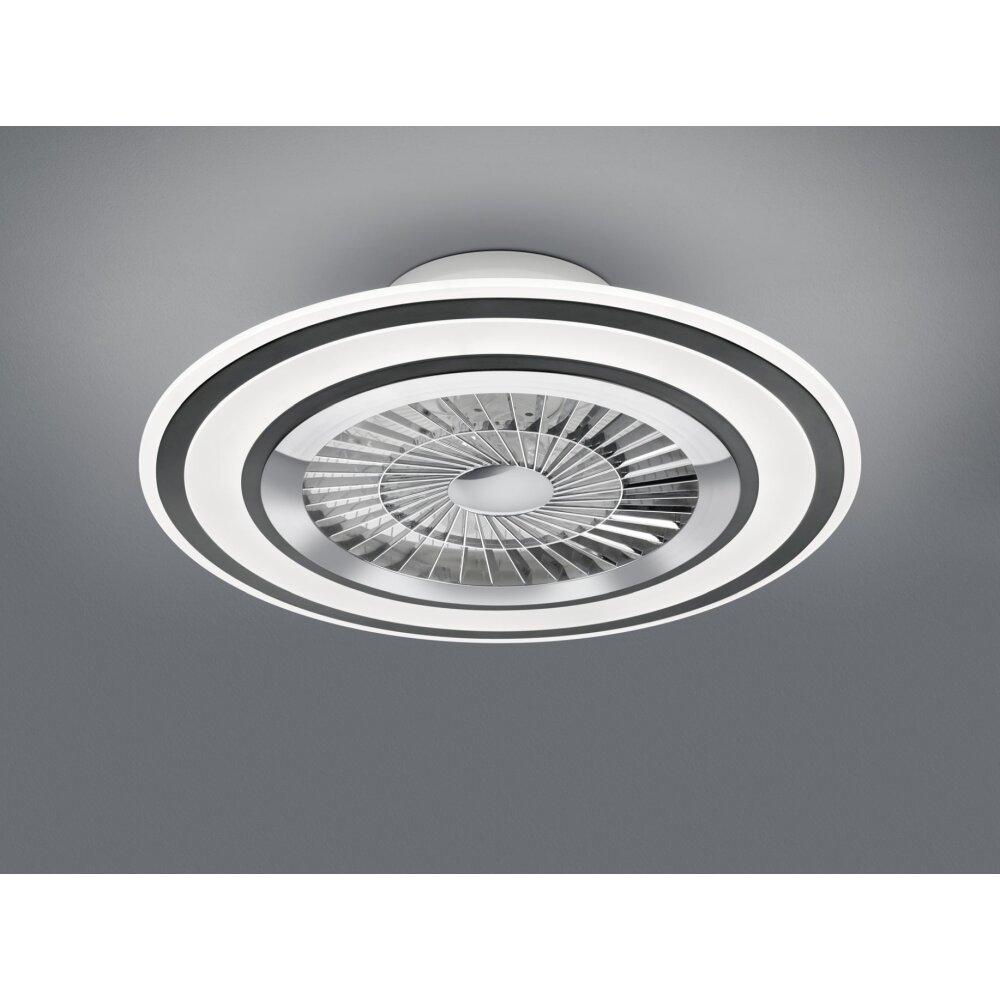 Reality Flaga ventilatore da soffitto LED Nero, 1-Luce, Telecomando main product photo