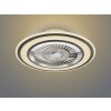 Reality Flaga ventilatore da soffitto LED Nero, 1-Luce, Telecomando