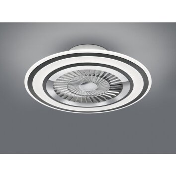 Reality Flaga ventilatore da soffitto LED Nero, 1-Luce, Telecomando