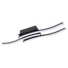 Globo KASIMIR Plafoniera LED Nero, 1-Luce