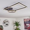 Moya Plafoniera LED Nero, 1-Luce