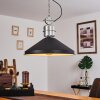 Chara Lampadario a sospensione Cromo, Nero, 1-Luce