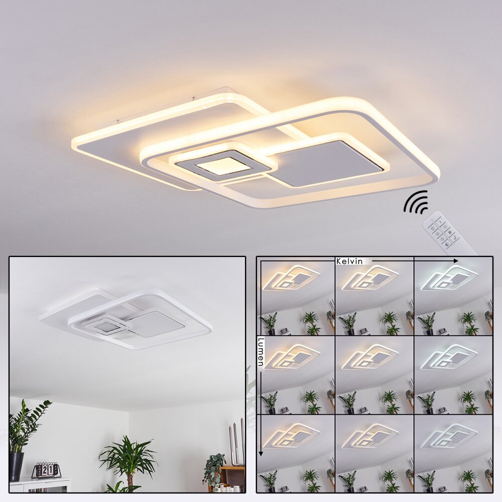 Panchita Plafoniera LED Bianco, 1-Luce, Telecomando main product photo