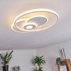 Panchita Plafoniera LED Bianco, 1-Luce, Telecomando