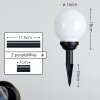 Campinas Lampada a sfera LED Nero, Bianco, 1-Luce