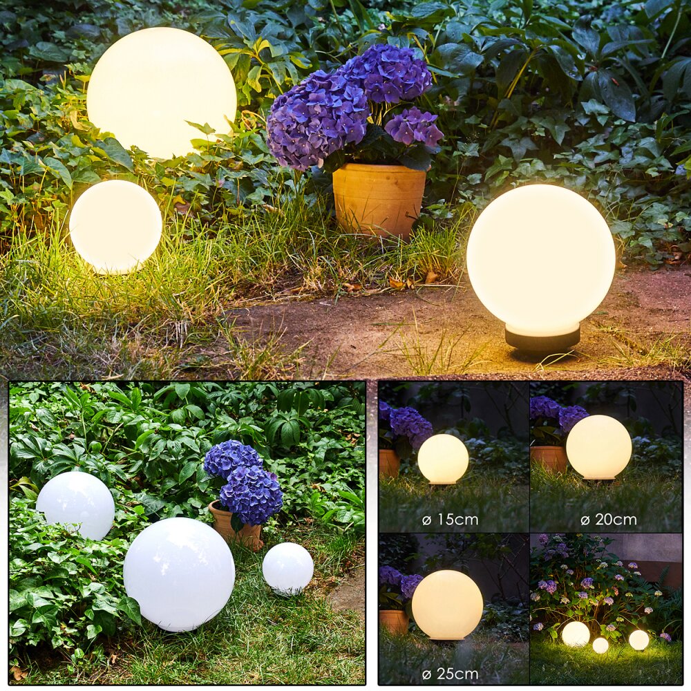 Campinas sfere luminose LED Nero, Bianco, 1-Luce main product photo