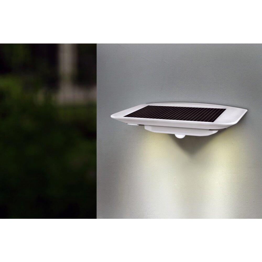 Lutec GHOST SOLAR Applique per esterno LED Argento, 1-Luce, Sensori di movimento main product photo