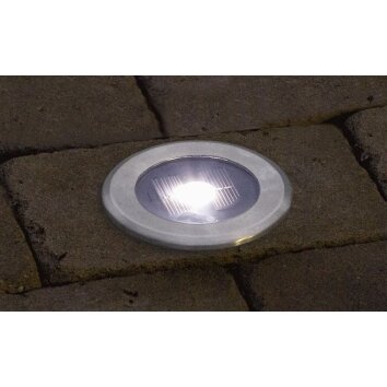 Konstsmide Lampada solare da giardino LED Acciaio inox