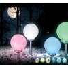 Globo SOLAR Lampada solare da giardino LED Argento, 4-Luci