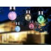 Globo Lampada solare da giardino LED Acciaio inox, 1-Luce, Cambia colore