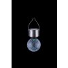 Globo Lampada solare da giardino LED Acciaio inox, 1-Luce, Cambia colore