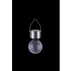 Globo Lampada solare da giardino LED Acciaio inox, 1-Luce, Cambia colore
