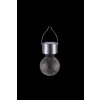 Globo Lampada solare da giardino LED Acciaio inox, 1-Luce, Cambia colore
