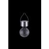 Globo Lampada solare da giardino LED Acciaio inox, 1-Luce, Cambia colore